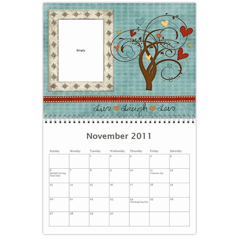 Our Calendar By Sarah Cramer Nov 2011