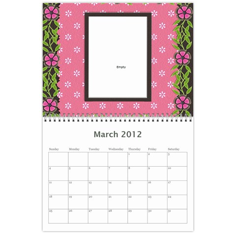 Our Calendar By Sarah Cramer Mar 2012