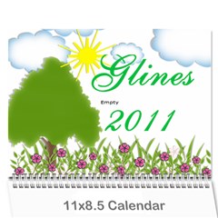 glinescalendar - Wall Calendar 11  x 8.5  (12-Months)