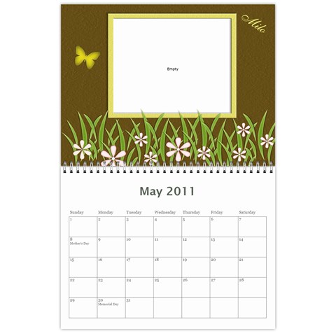 Glinescalendar By Sarah Cramer May 2011