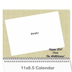 christmas calendar 2011 - Wall Calendar 11  x 8.5  (12-Months)