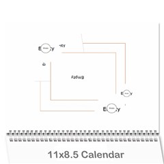 Blue & Brown Heritage 12 Month Calendar