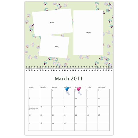 Lab Calender By Wei Mar 2011
