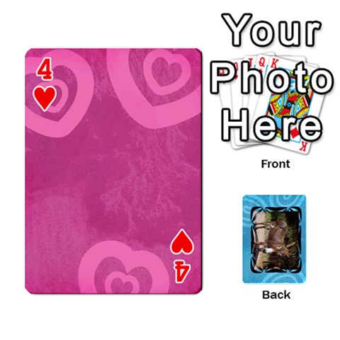 Colors Poker By Carmensita Front - Heart4