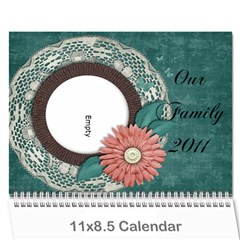 Family calendar - Wall Calendar 11  x 8.5  (12-Months)