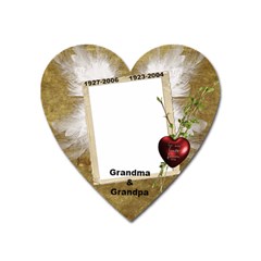 In Memory of Grandpa and Grandma G - Magnet (Heart)