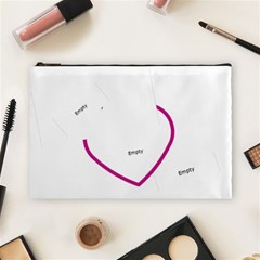 I heart you Love Lavender purple Large Cosmetic Bag - Cosmetic Bag (Large)