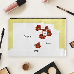 Cosmetic Bag (Large)- red flowers Cosmetic Bag (Large)- red flowers