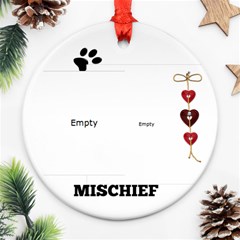 Cat Remembrance 2-Sided Ornament - Round Ornament (Two Sides)