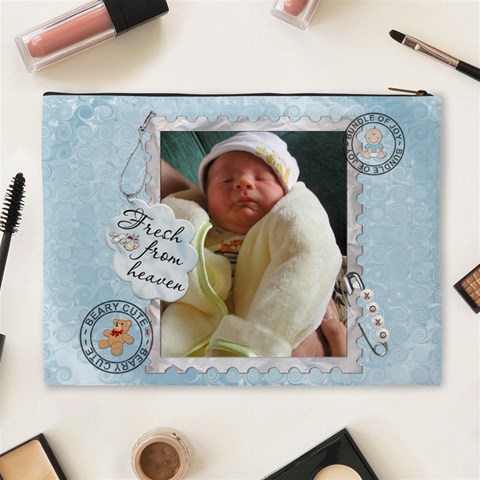 It s A Boy Xl Cosmetic/baby Stuff Bag By Lil Back