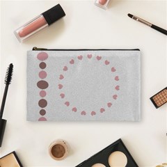 Pink and brown - Cosmetic Bag (Medium) Pink and brown - Cosmetic Bag (Medium)