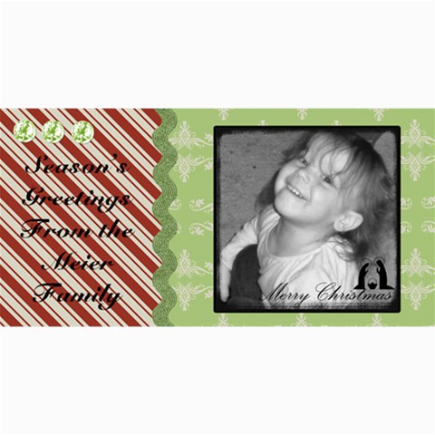 Merry Christmas Card 4 By Martha Meier 8 x4  Photo Card - 9