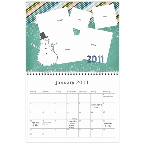 Mom s Calendar 2011 By Sharon Kelley Jan 2011
