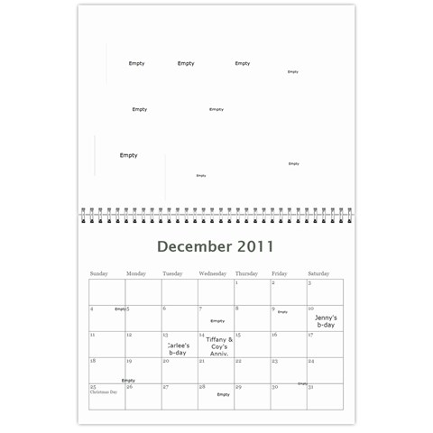 Mom s Calendar 2011 By Sharon Kelley Dec 2011