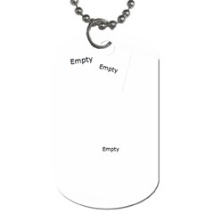 army and lace - Dog Tag (One Side)