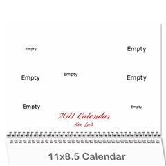 lab calender modified - Wall Calendar 11  x 8.5  (12-Months)