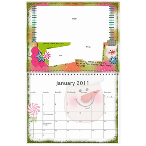 Mom s Calendar 2011 By Linda Ward Jan 2011