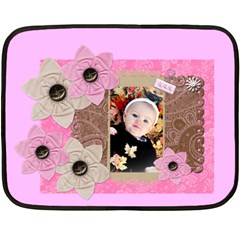 pink flower blanket - 35 x27  Fleece Blanket (Mini)