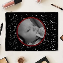 Black Glitter - red glitter frame - Cosmetic Bag (XL) Black Glitter - red glitter frame - Cosmetic Bag (XL)