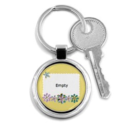  Key Chain (Round)  - Flowers3