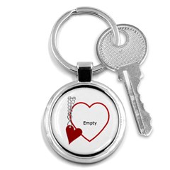 Love Heart Round Key Chain - Key Chain (Round)
