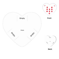 Triple Layer Heart Love Love Love Playing Cards