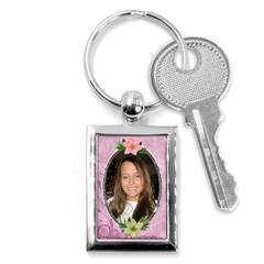 Pink Flower Key Chain