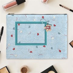 With love - blue - Cosmetic Bag (XL)
