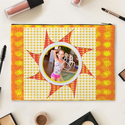 Summer Fun Xl Cosmetic Bag By Danielle Christiansen Back