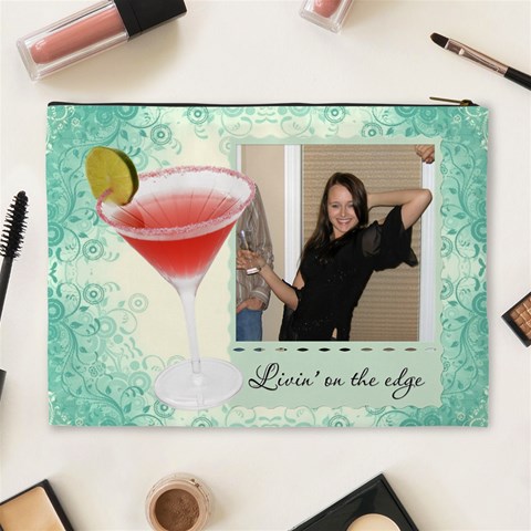 Life Of The Party Xl Cosmetic Bag By Lil Back