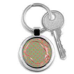 Polka Dots-key chain - Key Chain (Round) Polka Dots-key chain - Key Chain (Round)