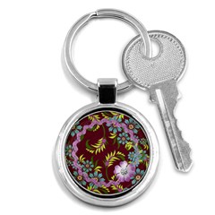 Flowers-key chain - Key Chain (Round) Flowers-key chain - Key Chain (Round)