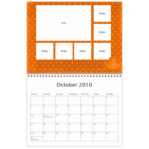 Miller Calendar 2011 By Anna Oct 2010