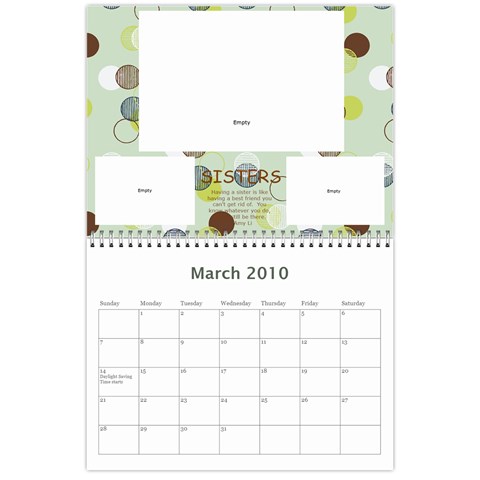 Miller Calendar 2011 By Anna Mar 2010