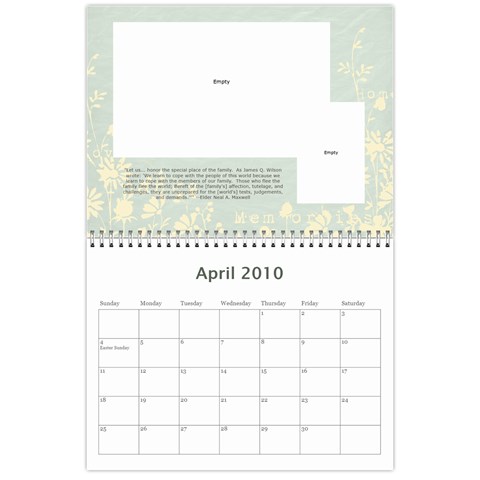 Miller Calendar 2011 By Anna Apr 2010