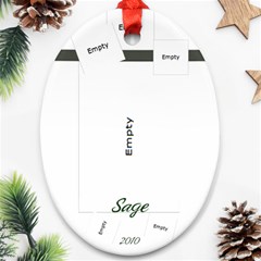 Sage - Xmas ornament - Ornament (Oval)