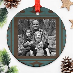 Framed Round Ornament 2 photo - Round Ornament (Two Sides)