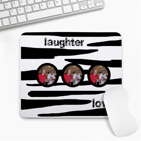 Laughter N Love Zebra Mousemat By Catvinnat Front