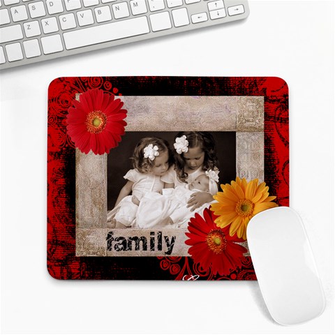 Family Gerbera Mousemat By Catvinnat Front