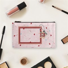 With love pink -small bag - Cosmetic Bag (Small) With love pink -small bag - Cosmetic Bag (Small)