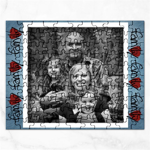 Single Photo Family Puzzlw By Amanda Bunn Front