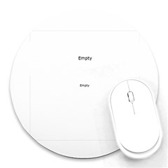 Floral Heart Round Mousepad Floral Heart Round Mousepad