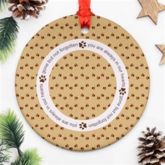 Pet Memorial Ornament  - Ornament (Round)
