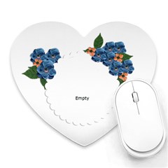 Mousepad-heart- Violets - Heart Mousepad Mousepad-heart- Violets - Heart Mousepad