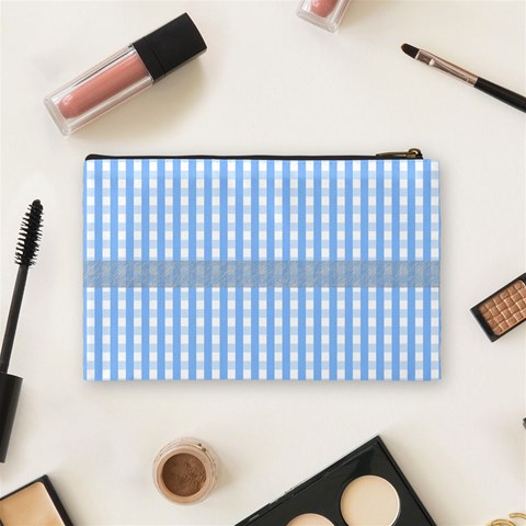 Baby Blue Medium Cosmetic Case By Joan T Back