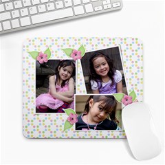 Mousepad-circles and flowers - Large Mousepad Mousepad-circles and flowers - Large Mousepad