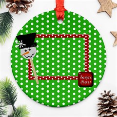 Ornament Christmas 1002 - Round Ornament (Two Sides) Ornament Christmas 1002 - Round Ornament (Two Sides)
