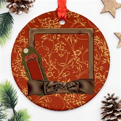 Christmas Ornament Autumn Family - Round Ornament (Two Sides) Christmas Ornament Autumn Family - Round Ornament (Two Sides)