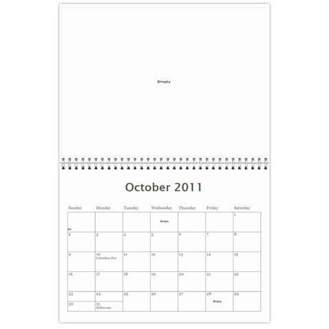 Lotr Calendar By Andie Oct 2011