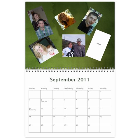 Family Calendar By Jeri Sep 2011
